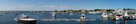 View of the harbor looking Norh from the deck of the Watch Hill Yacht Club