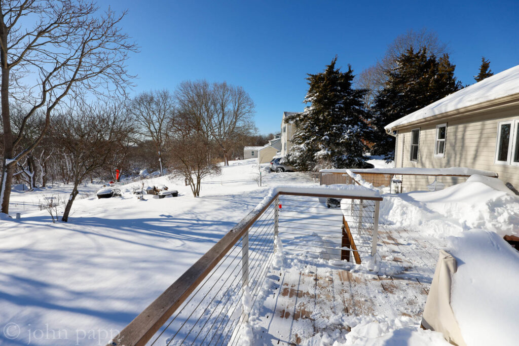 Deck in sun after Blizzard